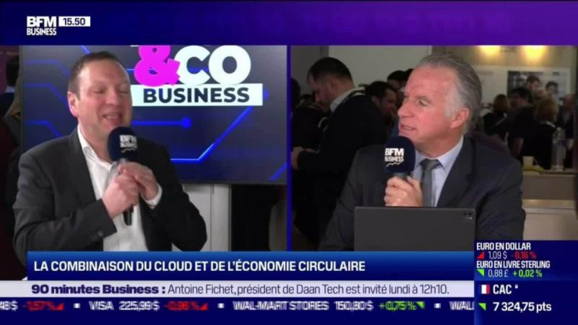 La combinaison du cloud et de l'économie circulaire BFM TV interview clement chenut